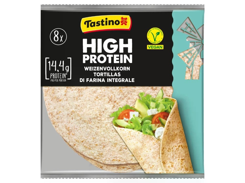 TASTINO High protein tortilja 320 g Akcija u trgovini Lidl