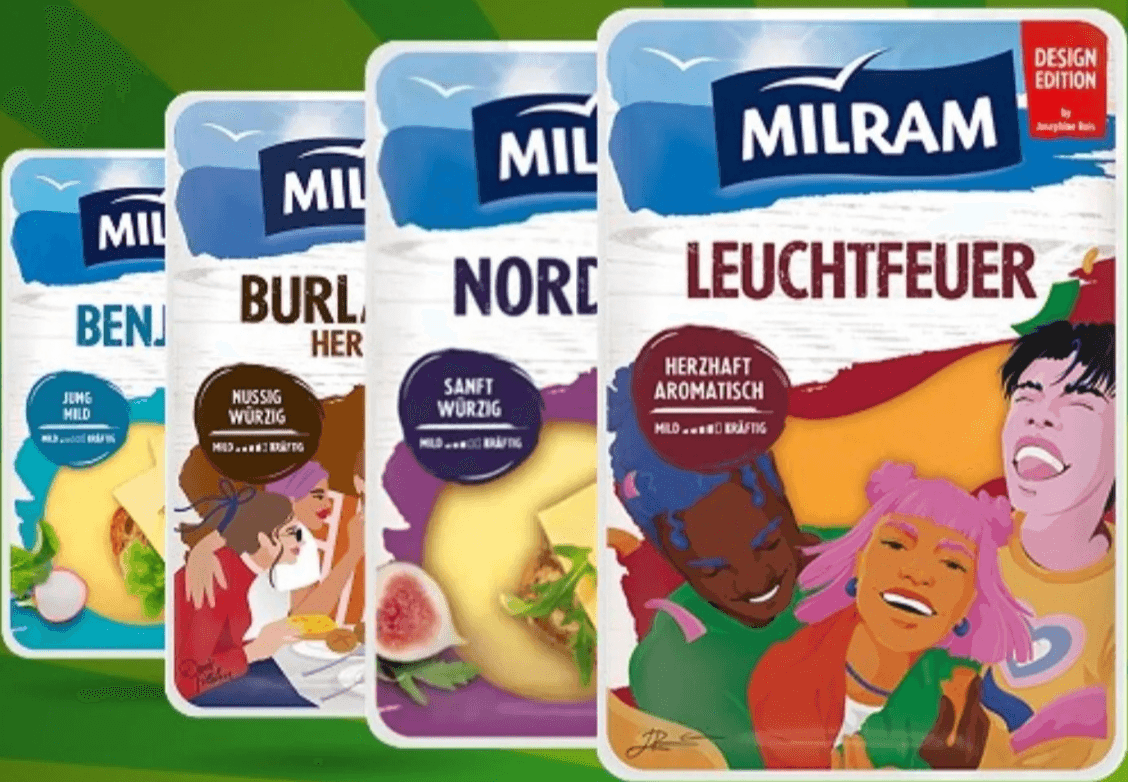 Milram Burlander Herzhaft Würzig | Leuchtfeuer Scheiben | Benjamin Scheiben 150g - Akcija u trgovini Žabac