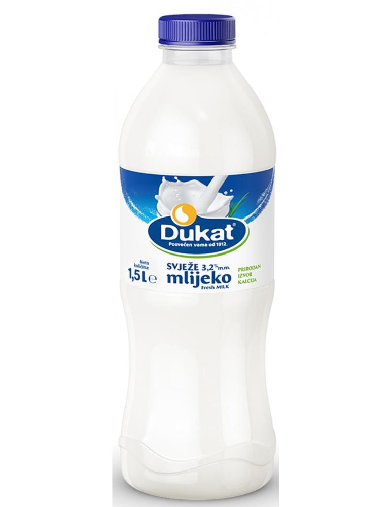 Svježe mlijeko Dukat 1,5 L - Akcija u trgovini KTC