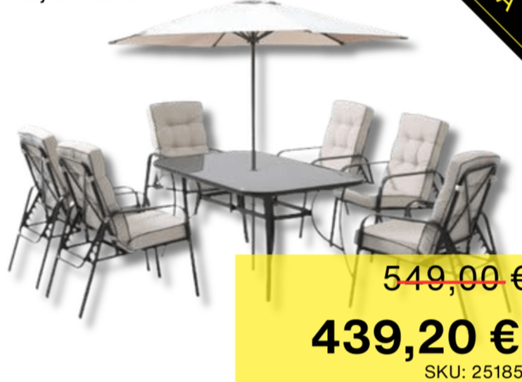 Vrtni set DAKOTA - Akcija u trgovini Alles