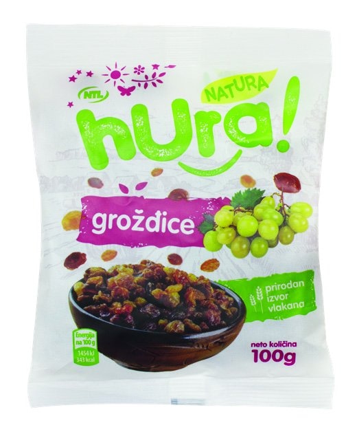 Grožđice 100 g HURA NATURA - Akcija u trgovini NTL