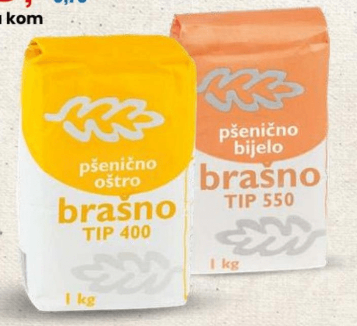 Pšenično brašno glatko/oštro 1 kg - Akcija u trgovini Eurospin