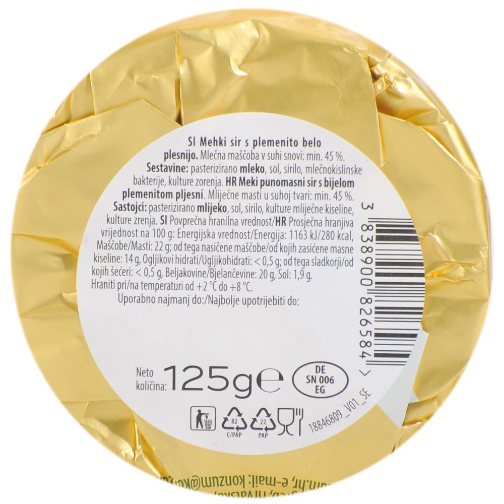 Camembert sir 125g Deliso - Akcija u trgovini Konzum