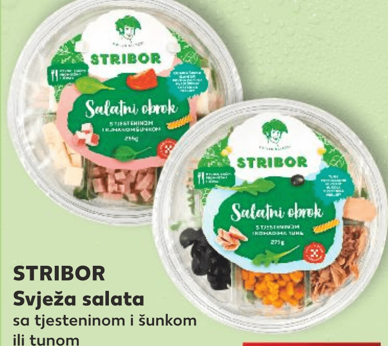 STRIBOR Svježa salata 255 g - 275 g - Akcija u trgovini Kaufland