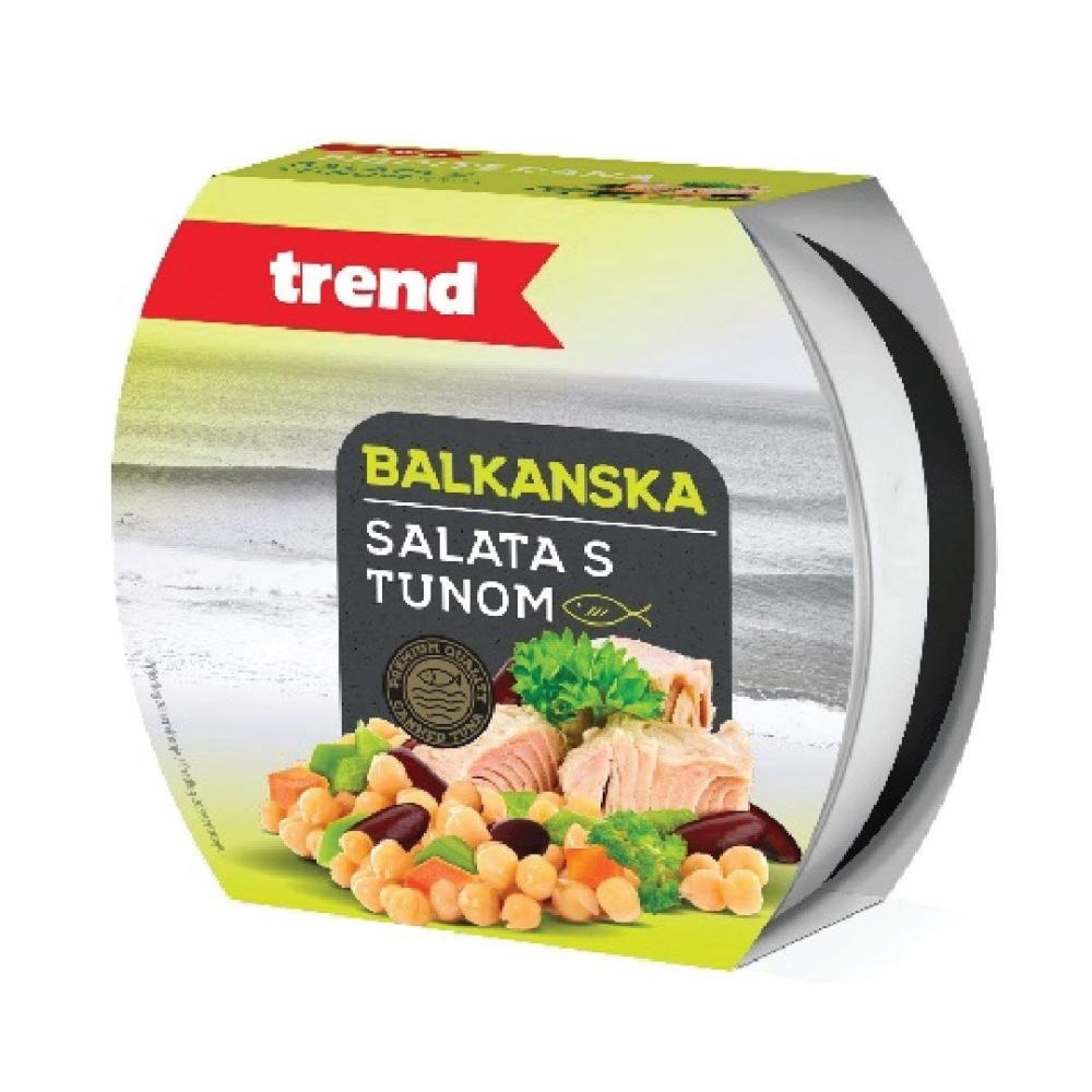 TREND Salata balkanska s tunjevinom i povrćem 160g - Akcija u trgovini Pivac