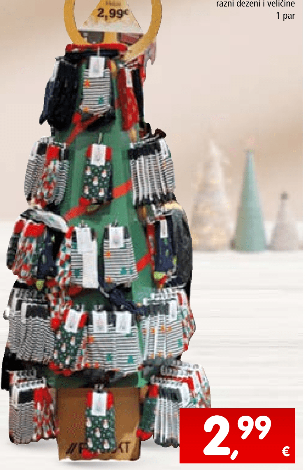 Božićne čarape 1 par - Akcija u trgovini Interspar