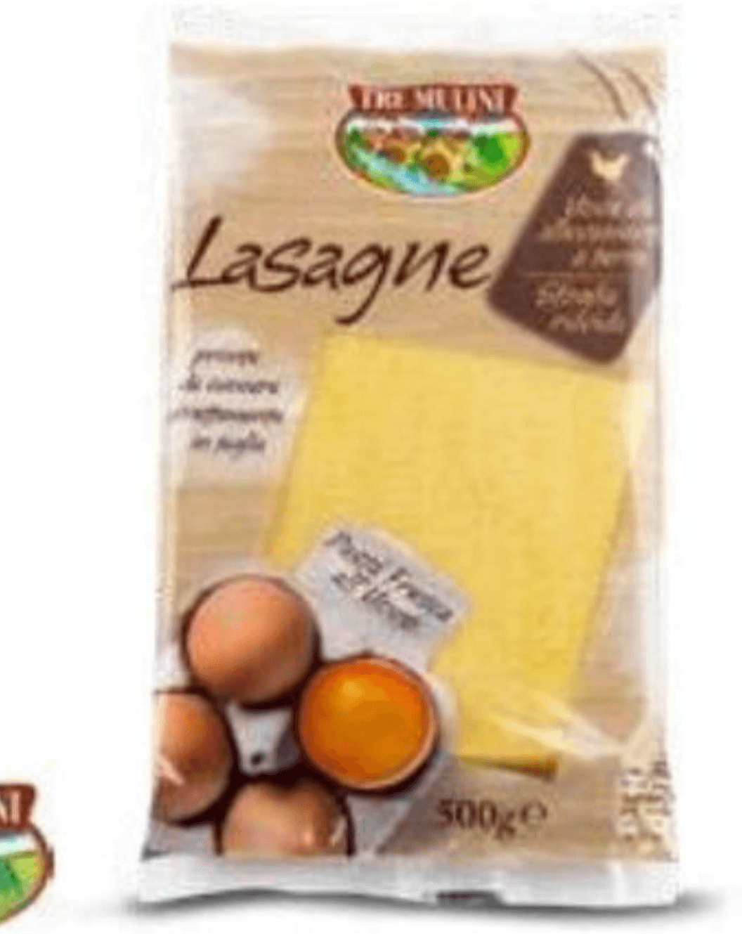 TRE MULINI Svježe lazanje s jajima 500 g - Akcija u trgovini Eurospin