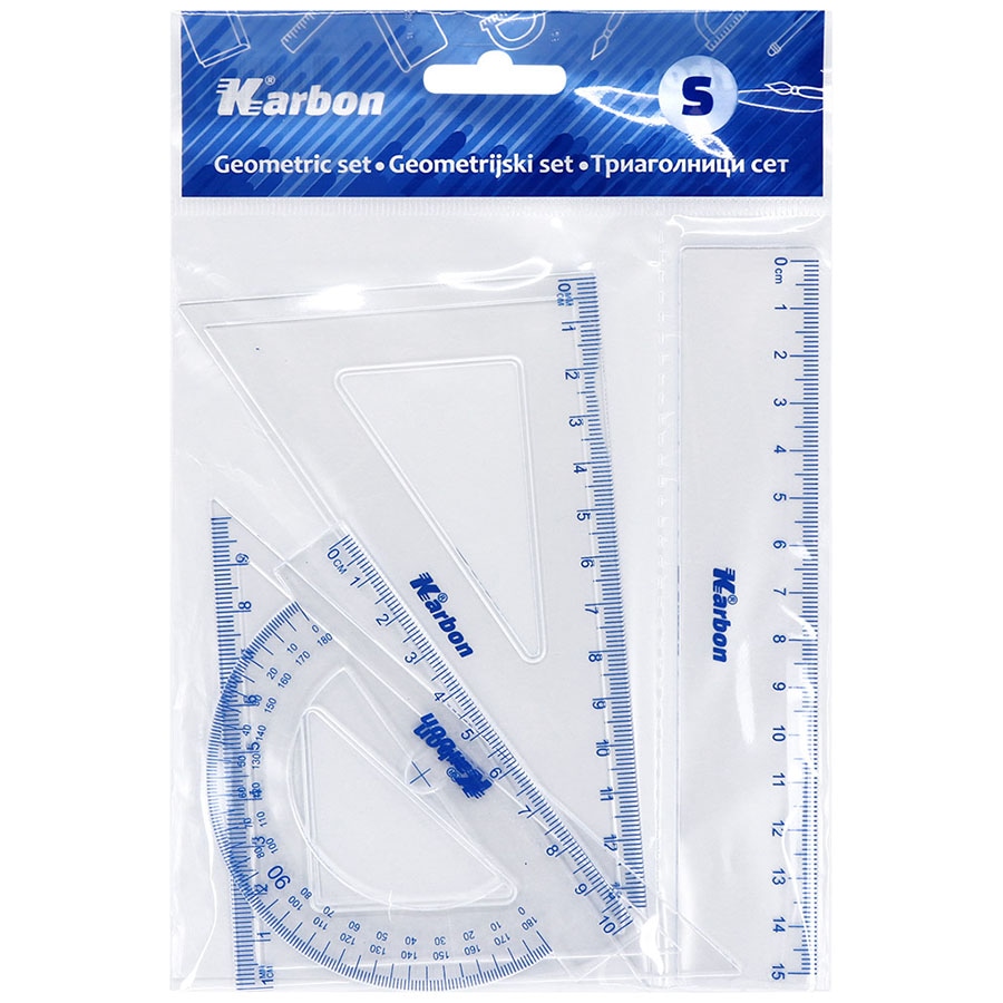 Set geometrijski mali Karbon Akcija u trgovini NTL