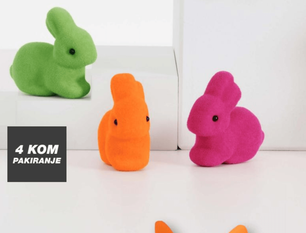 Mali dekorativni zec 4 kom - Akcija u trgovini Kik