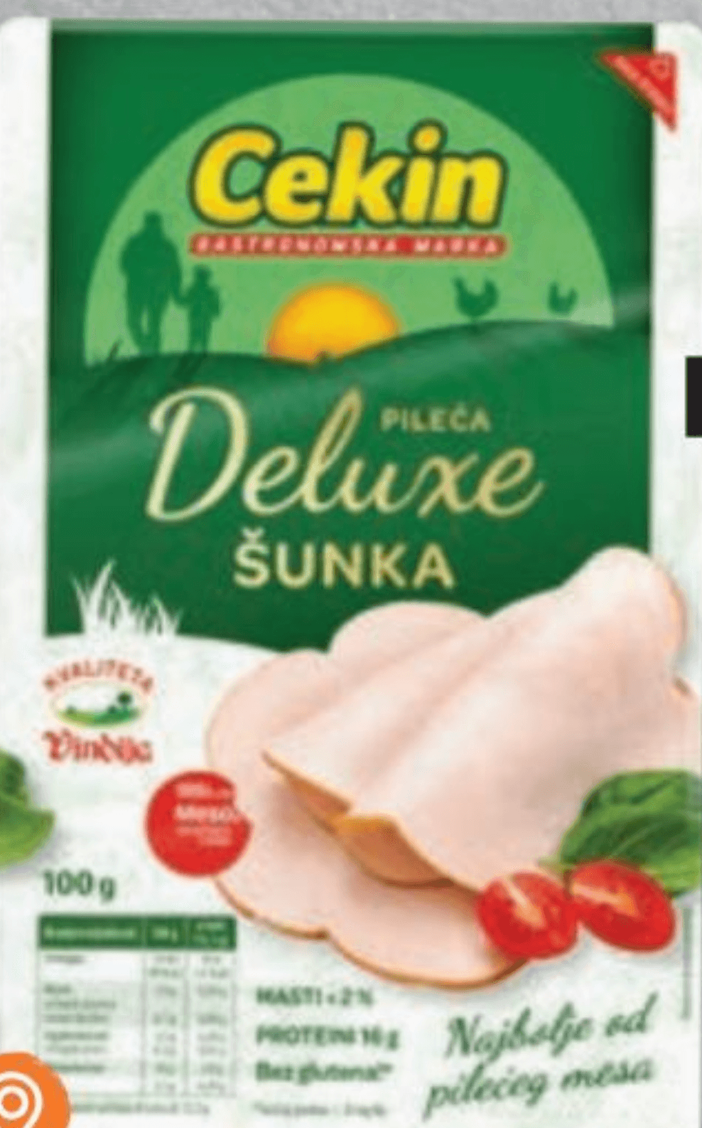 Pileća šunka Deluxe 100 g Cekin - Akcija u trgovini Studenac