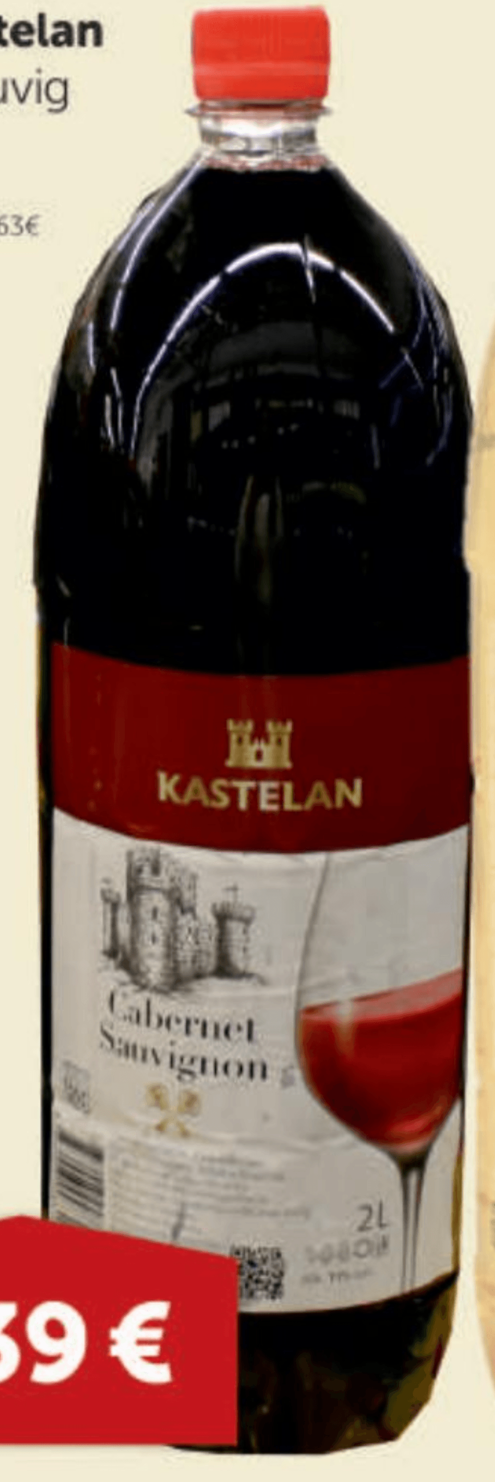 Vino Kastelan Cabernet Sauvignon 2 l - Akcija u trgovini Boso