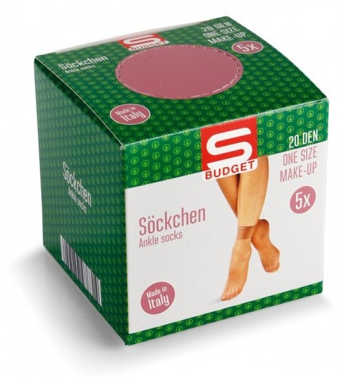Fine sokne 5 pari u pakiranju S Budget - Akcija u trgovini Spar