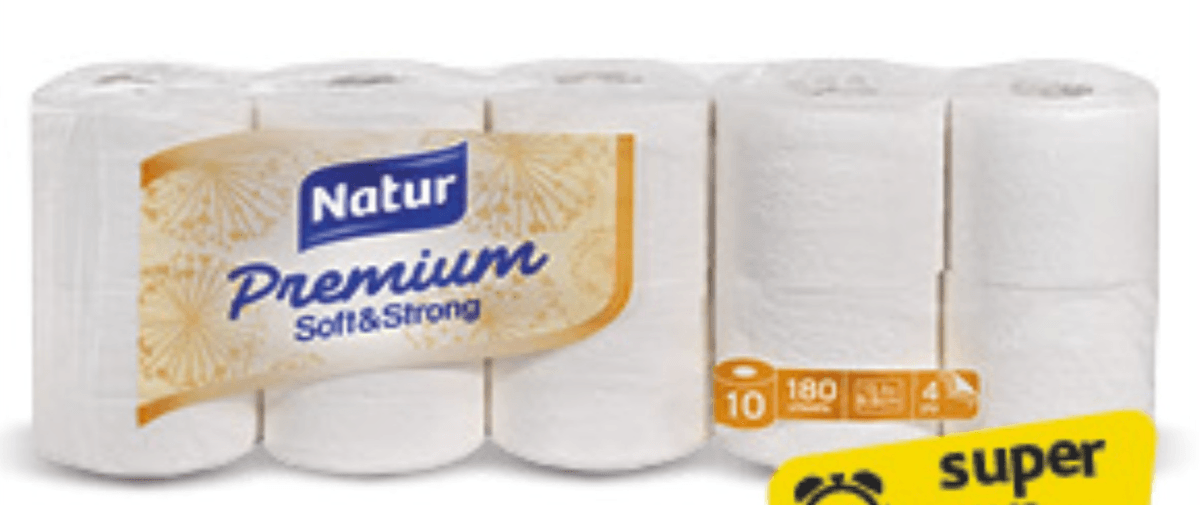 Natur toaletni papir 10 rola - Akcija u trgovini Konzum
