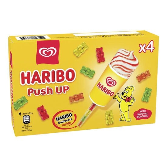 Haribo Sladoled Push Up 4 x 85 ml - Akcija u trgovini Spar