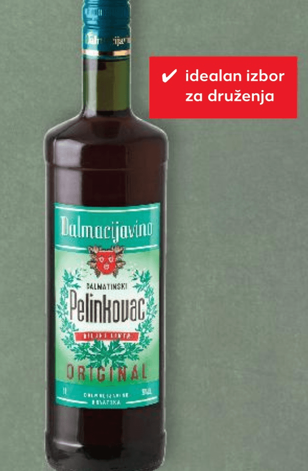 Dalmacijavino Pelinkovac Original 1 L - Akcija u trgovini Kaufland