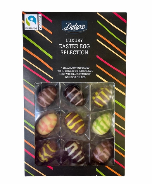 Čokoladna jaja u kutiji Deluxe Luxury Easter Egg Selection 185 g - Akcija u trgovini Lidl