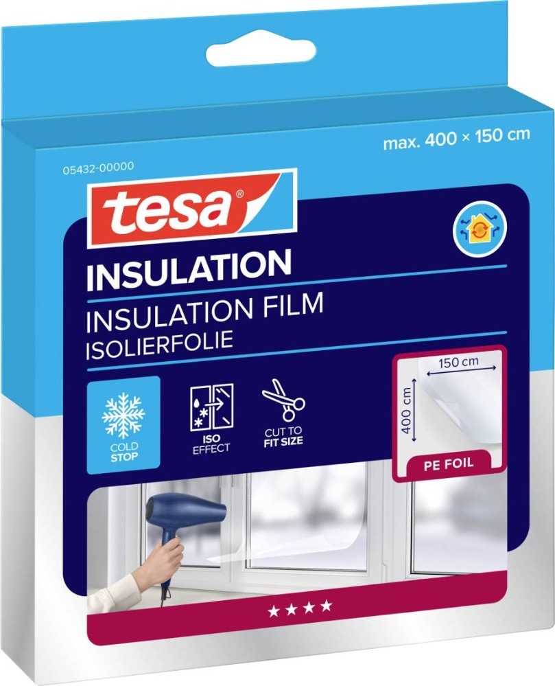 Tesa Insulation izolacijska folija za prozore Thermo Cover 1.5 m x 4 m Akcija u trgovini Bauhaus