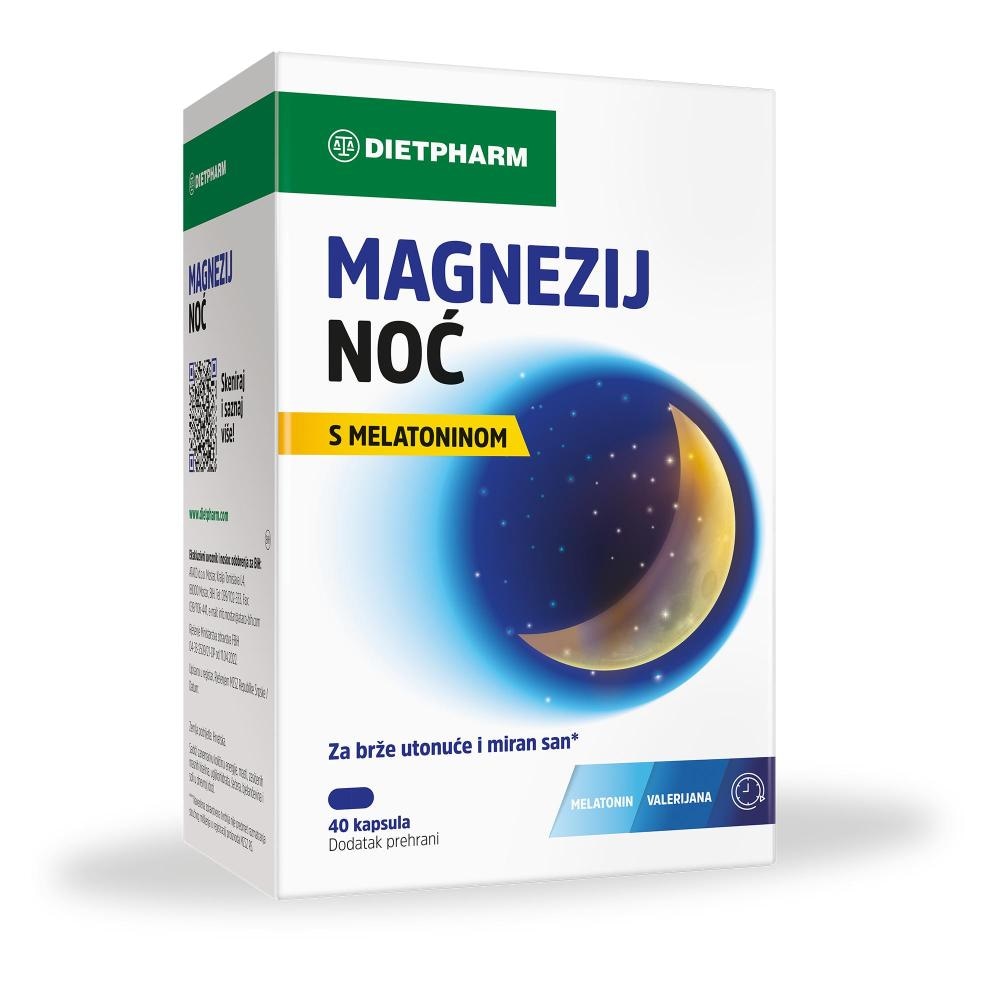 Dietpharm Magnezij noć kapsule 40 kom. - Akcija u trgovini Dm