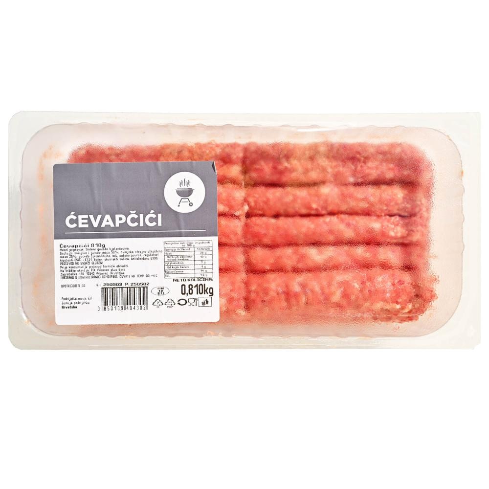 Ćevapčići 810g PIK - Akcija u trgovini Konzum