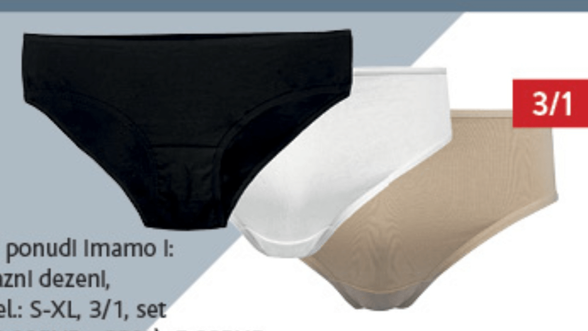 Gaće 3/1, set - Akcija u trgovini Konzum