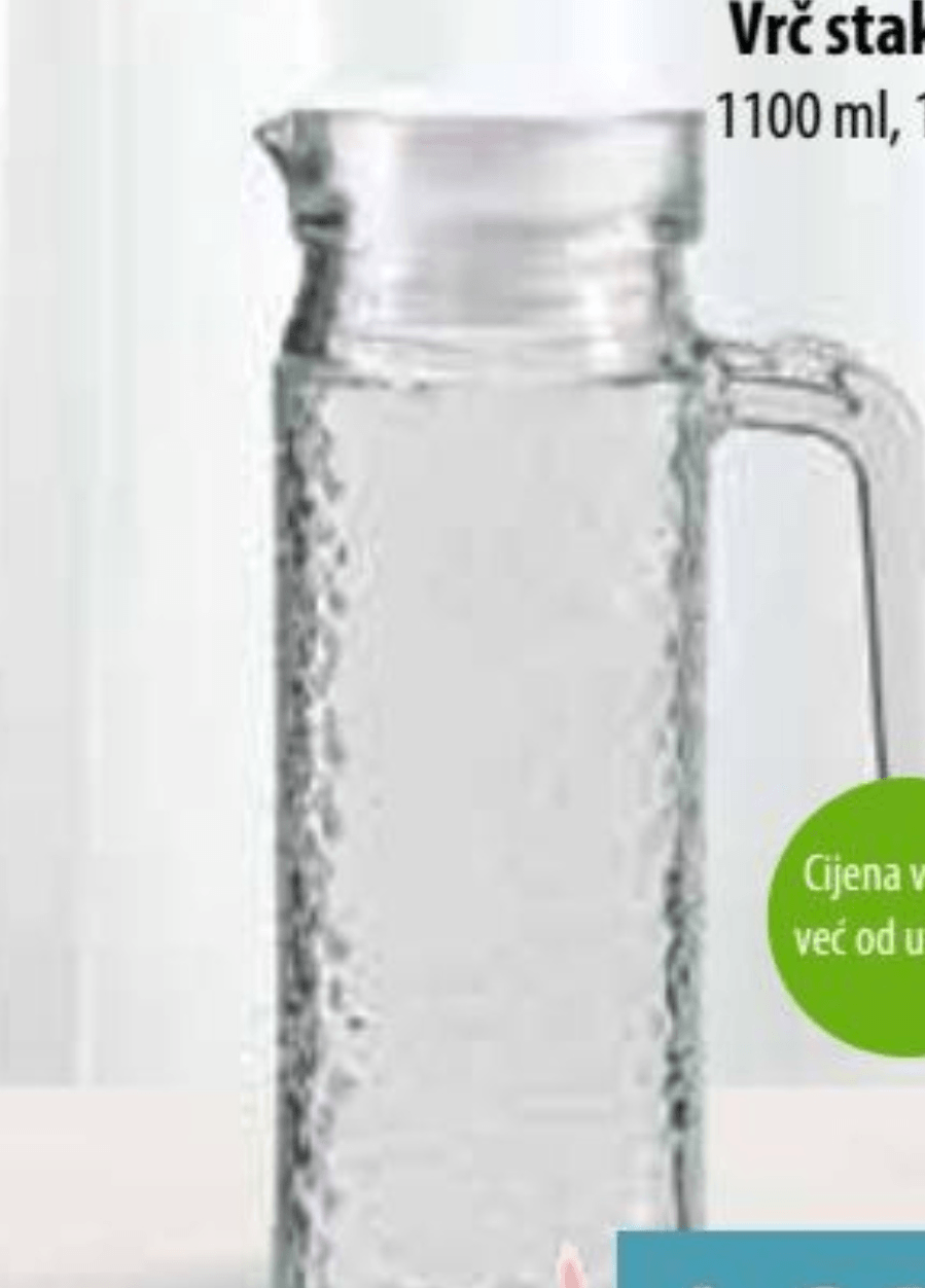 Vrč stakleni 1 kom - Akcija u trgovini NTL