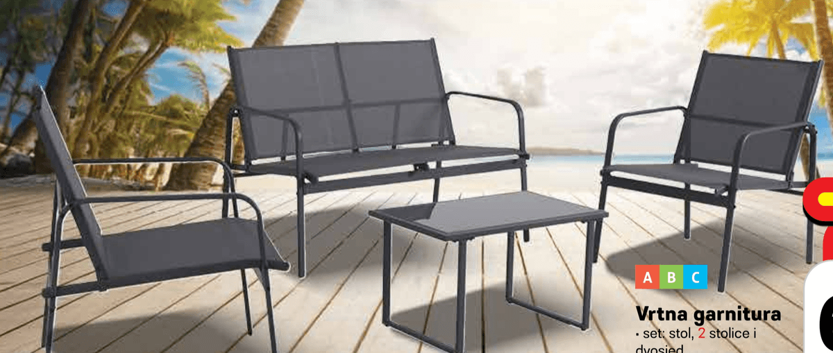Vrtna garnitura - Akcija u trgovini Plodine