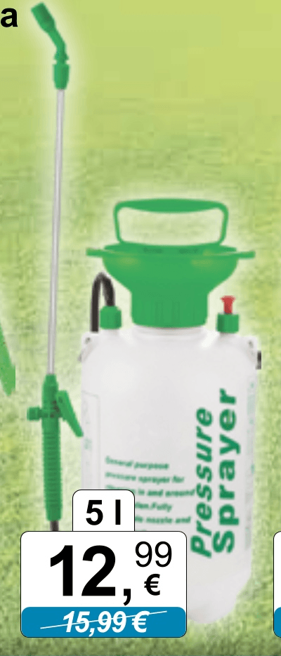 Tlačna ručna prskalica 5 l - Akcija u trgovini KTC