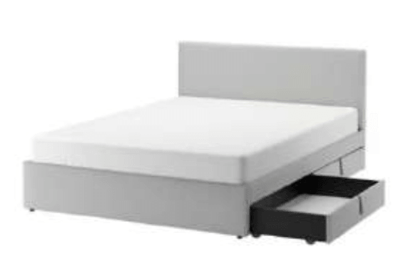 IKEA Family cijena GLADSTAD Ojastučen krevet 160x200 cm - Akcija u trgovini Ikea