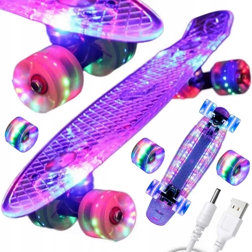 Skateboard sa LED svijetlećim kotačima - Akcija u trgovini Interspar