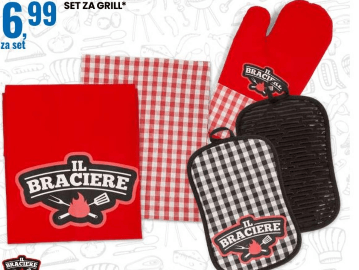 Set za grill Il Braciere - Akcija u trgovini Eurospin