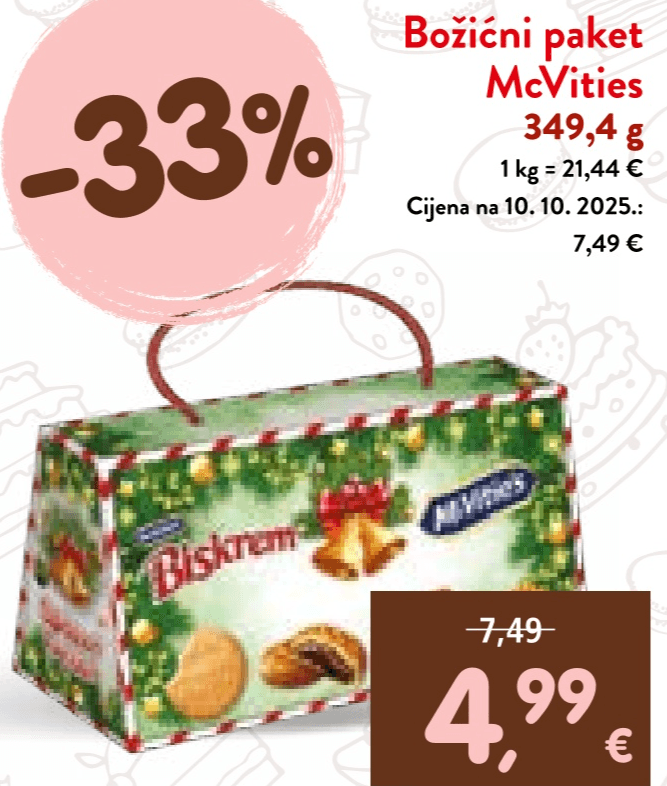 Božićni paket McVities 349,4 g - Akcija u trgovini Interspar