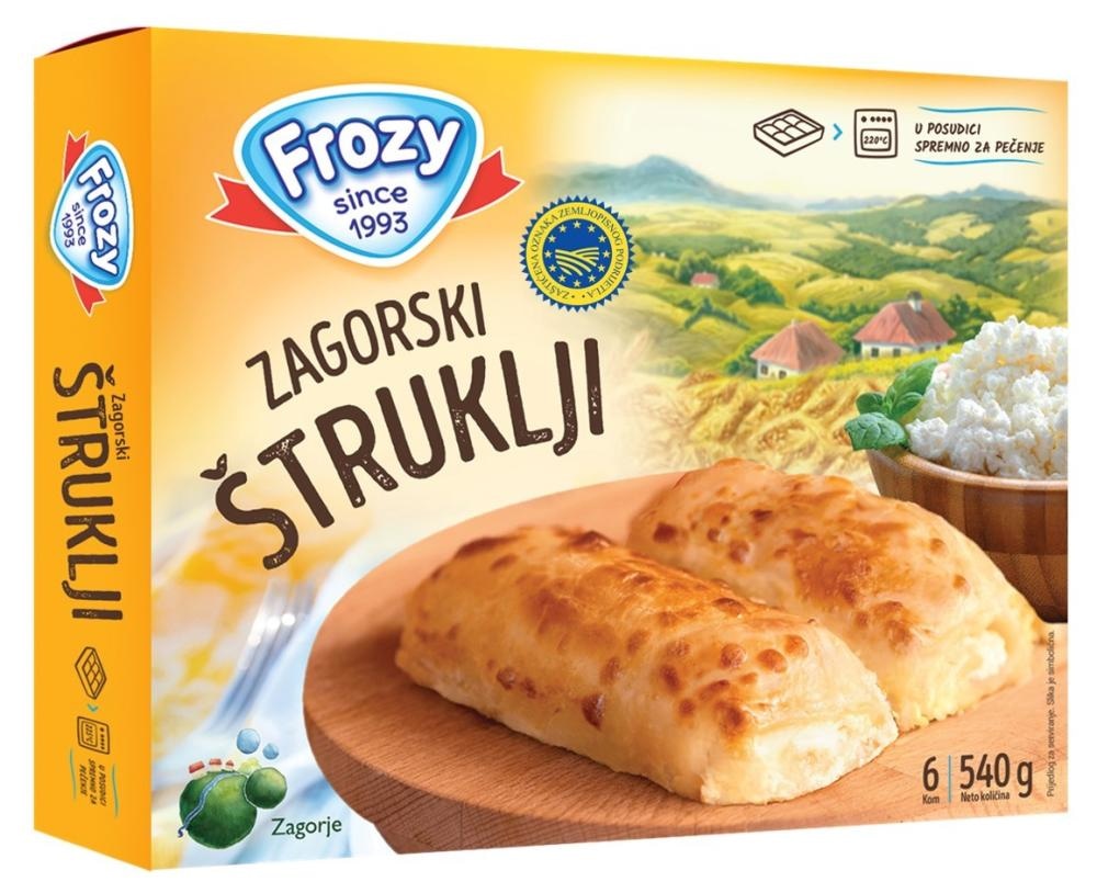 Zagorski štruklji 540 g FROZY - Akcija u trgovini KTC