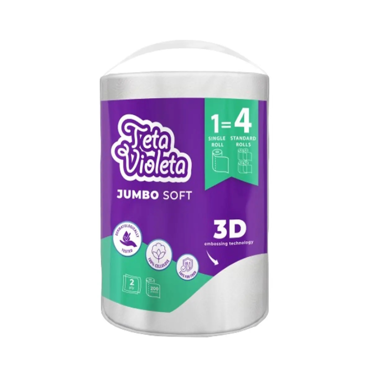 Teta Violeta Jumbo papirnati ručnik 1 rola - Akcija u trgovini Bakmaz