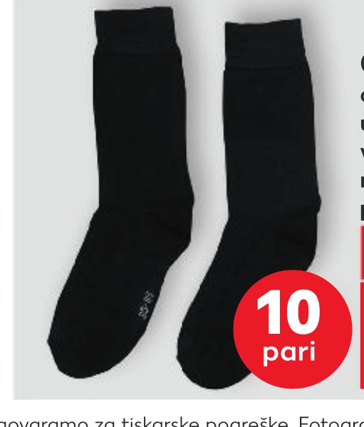 Čarape 10 pari - Akcija u trgovini Kaufland