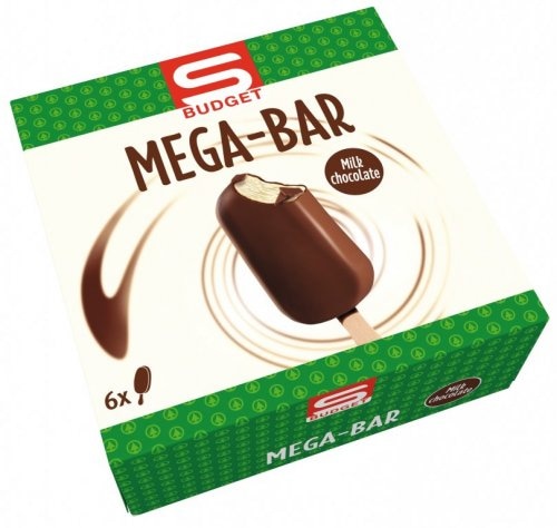 Sladoled štapić Mega-Bar 6 x 120 ml Budget - Akcija u trgovini Spar