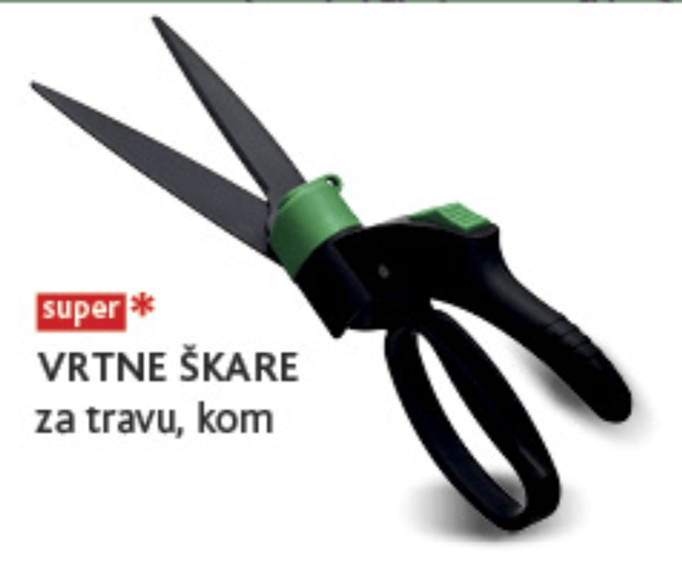 Vrtne škare - Akcija u trgovini Konzum
