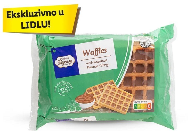 CONFISERIE FIRENZE Vafli od svježih jaja 225 g - Akcija u trgovini Lidl