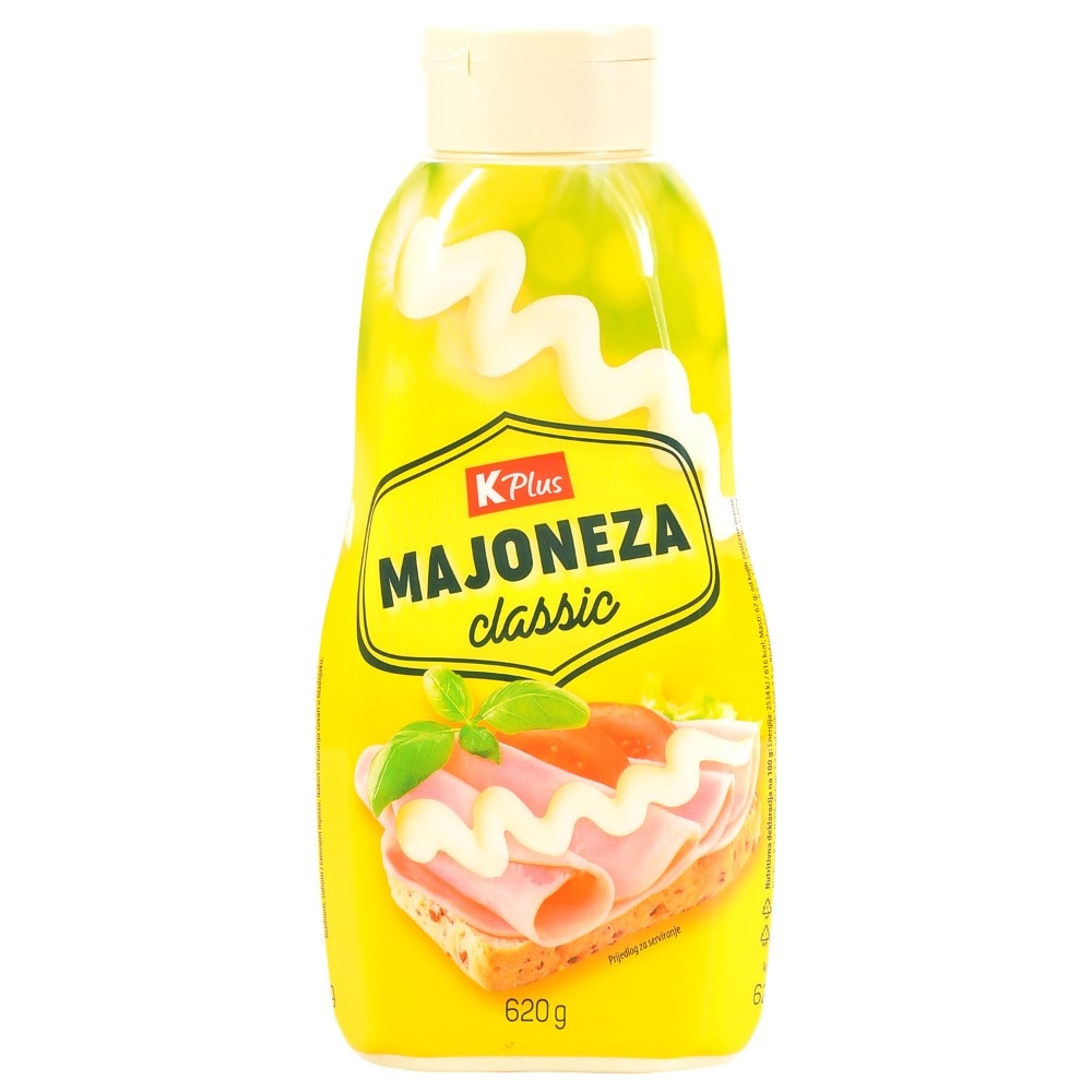 K Plus majoneza 620 g Akcija u trgovini Konzum