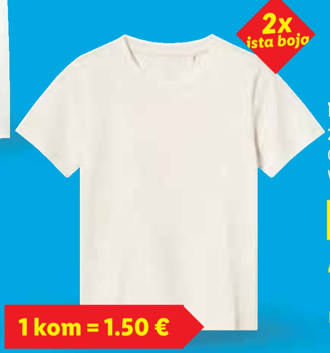 Dječje majice 2 komada u setu - Akcija u trgovini Lidl