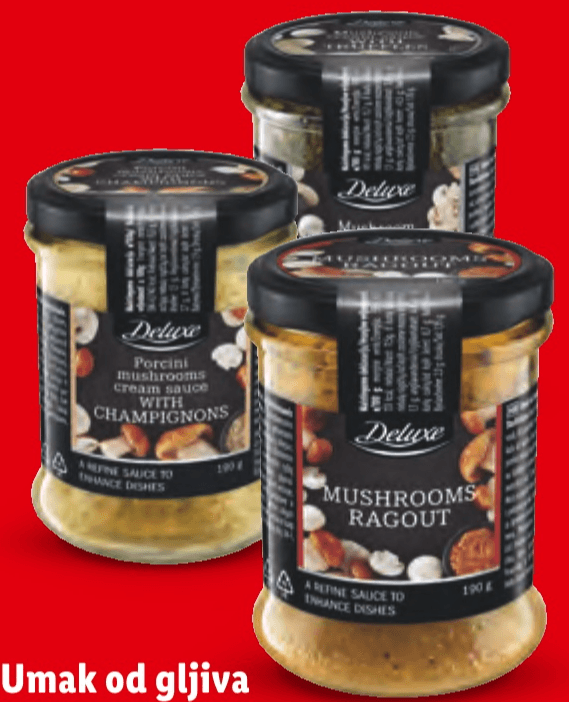 Umak od gljiva 212 ml Deluxe - Akcija u trgovini Lidl