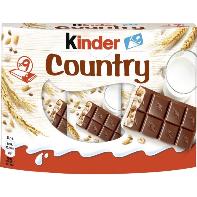 Kinder Country 9 kom, 211,5 g Akcija u trgovini Mueller