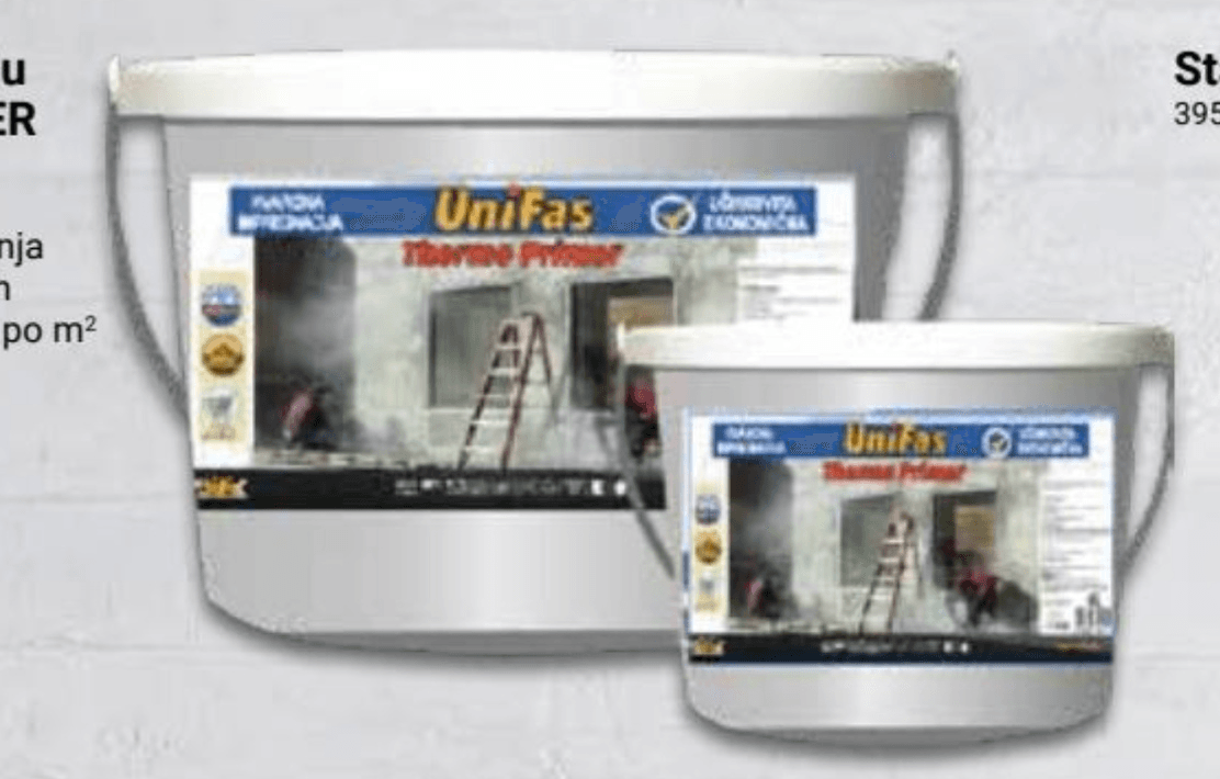 Sredstvo za impregnaciju Unifas Thermo Primer 6 l - Akcija u trgovini Pevex