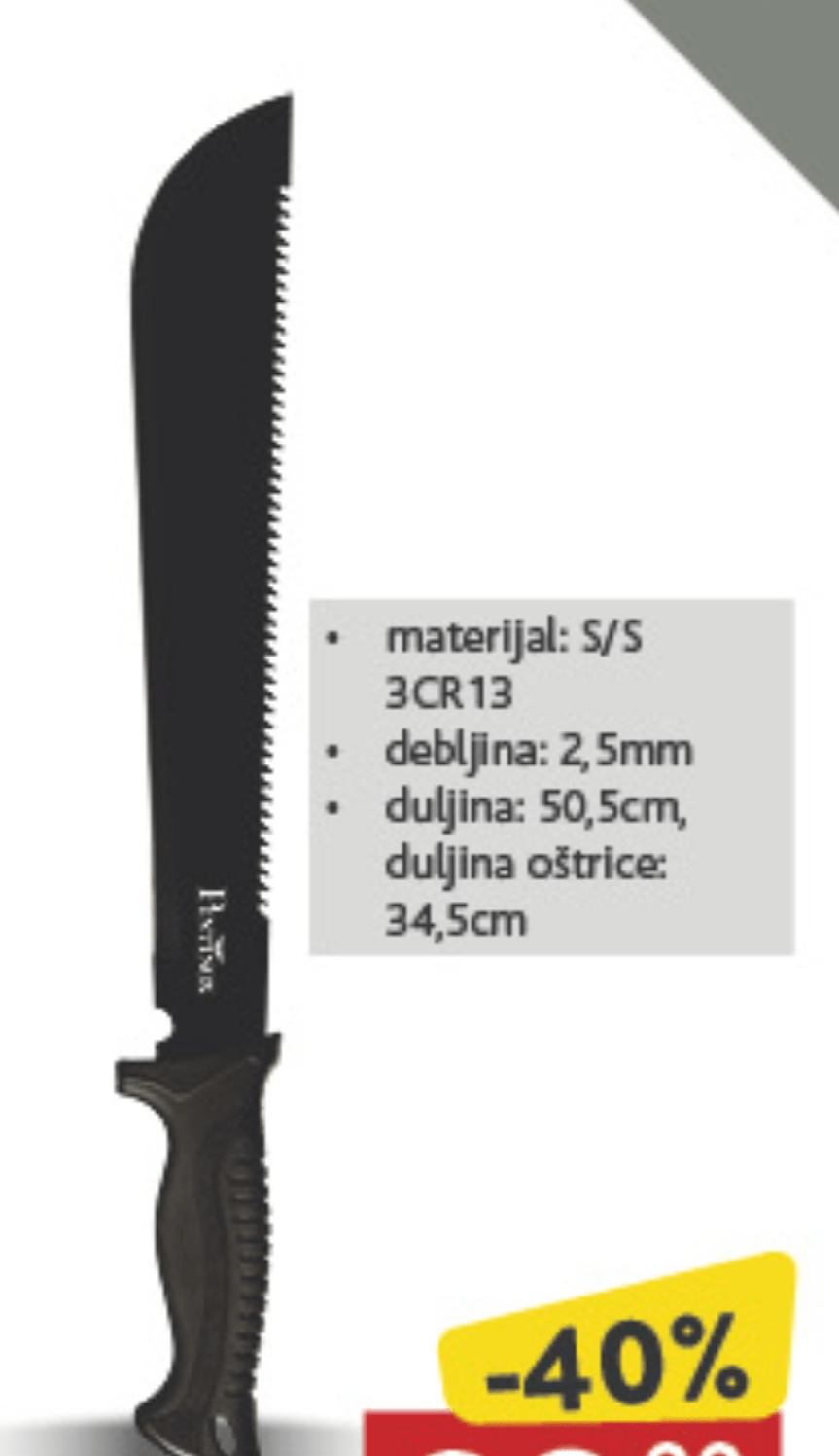 Pro mačeta kom PINTINOX - Akcija u trgovini Konzum