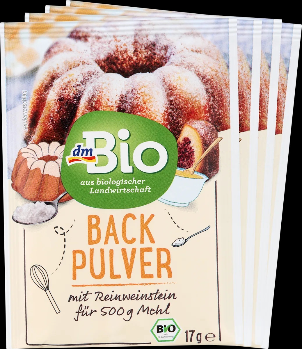 dmBio prašak za pecivo 4x17 g, 68 g - Akcija u trgovini Dm