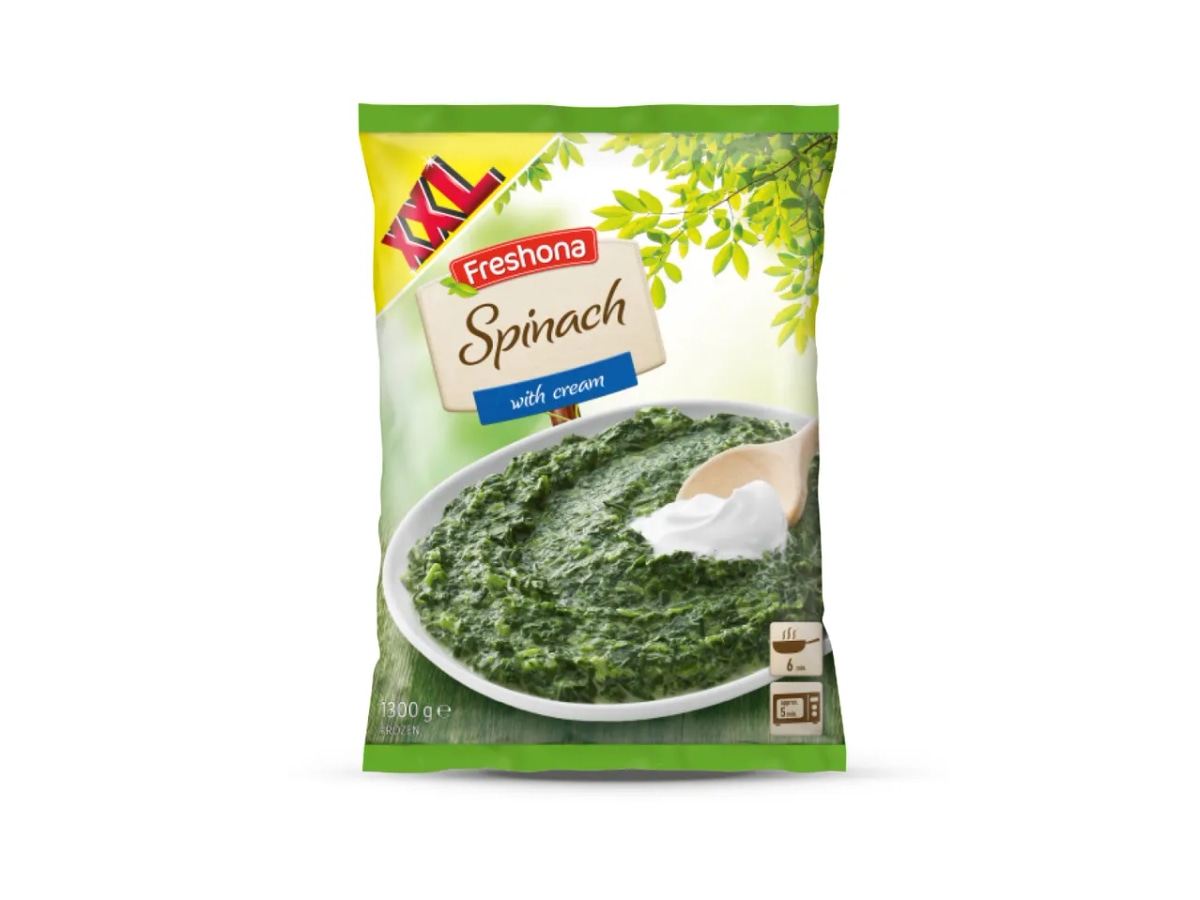 FRESHONA Špinat s vrhnjem 1.3 kg - Akcija u trgovini Lidl