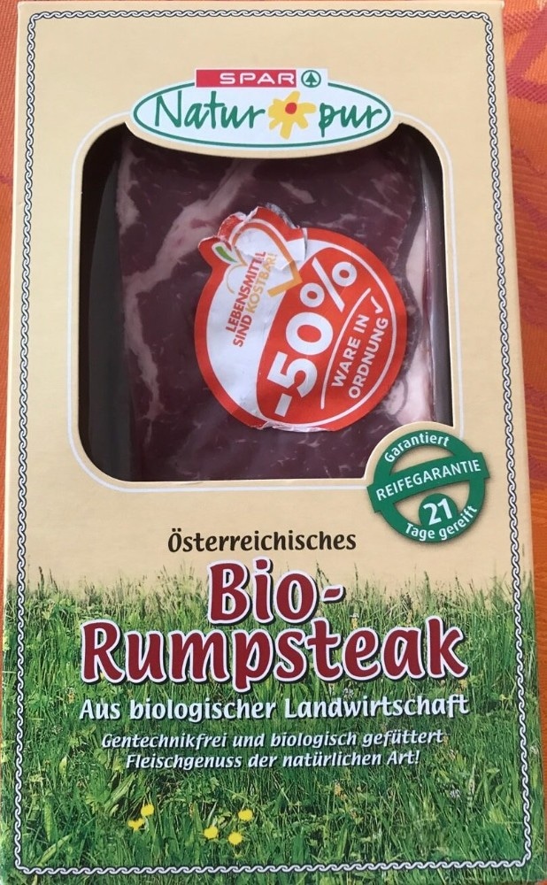 Bio Rumpsteak SPAR Natur*pur Akcija u trgovini Spar