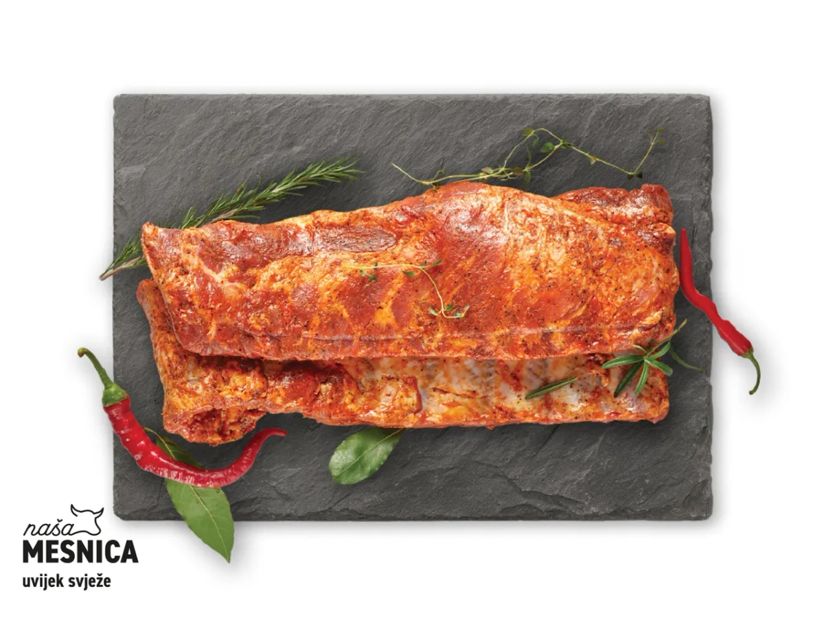 Svježa marinirana svinjska rebra cca 500 g - Akcija u trgovini Lidl