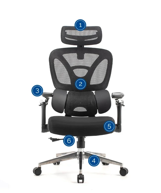 Ergonomska uredska stolica Ergovision TREK - Akcija u trgovini Vacom