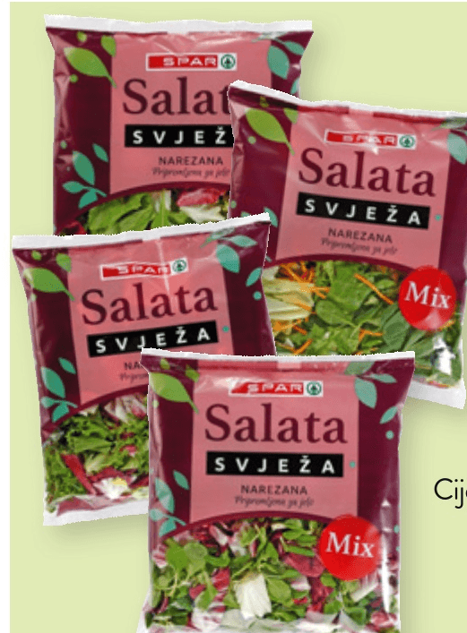 Spar Salata miks od 125 g do 250 g - Akcija u trgovini Spar
