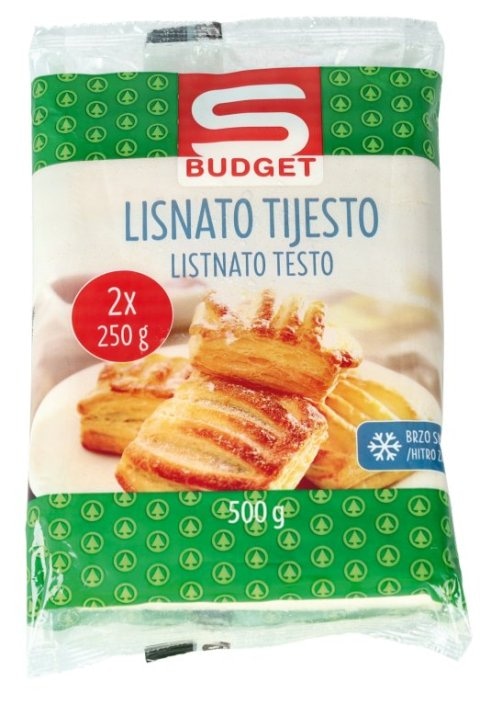 Lisnato tijesto 500 g S Budget - Akcija u trgovini Interspar